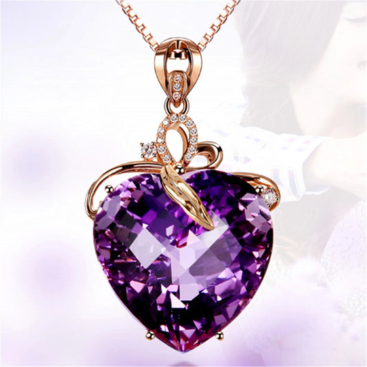 Heart Amethyst Pendant