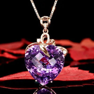 Heart Amethyst Pendant