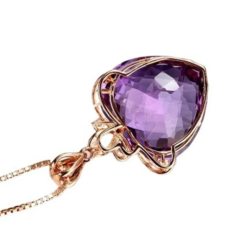 Heart Amethyst Pendant